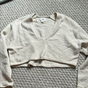 BDG Urban Outfitters Cream Cropped Sweater
